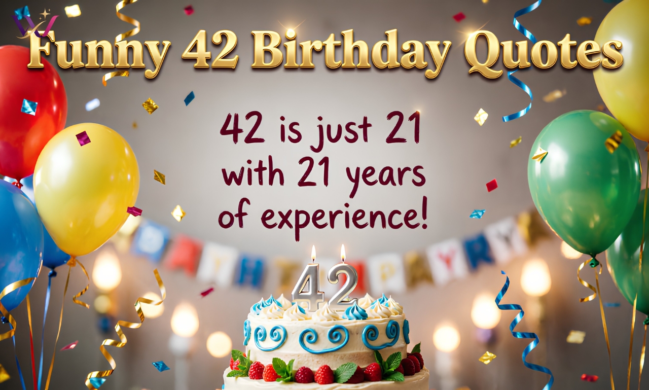 Funny 42 Birthday Quotes: 260+ Powerful Happy Wishes