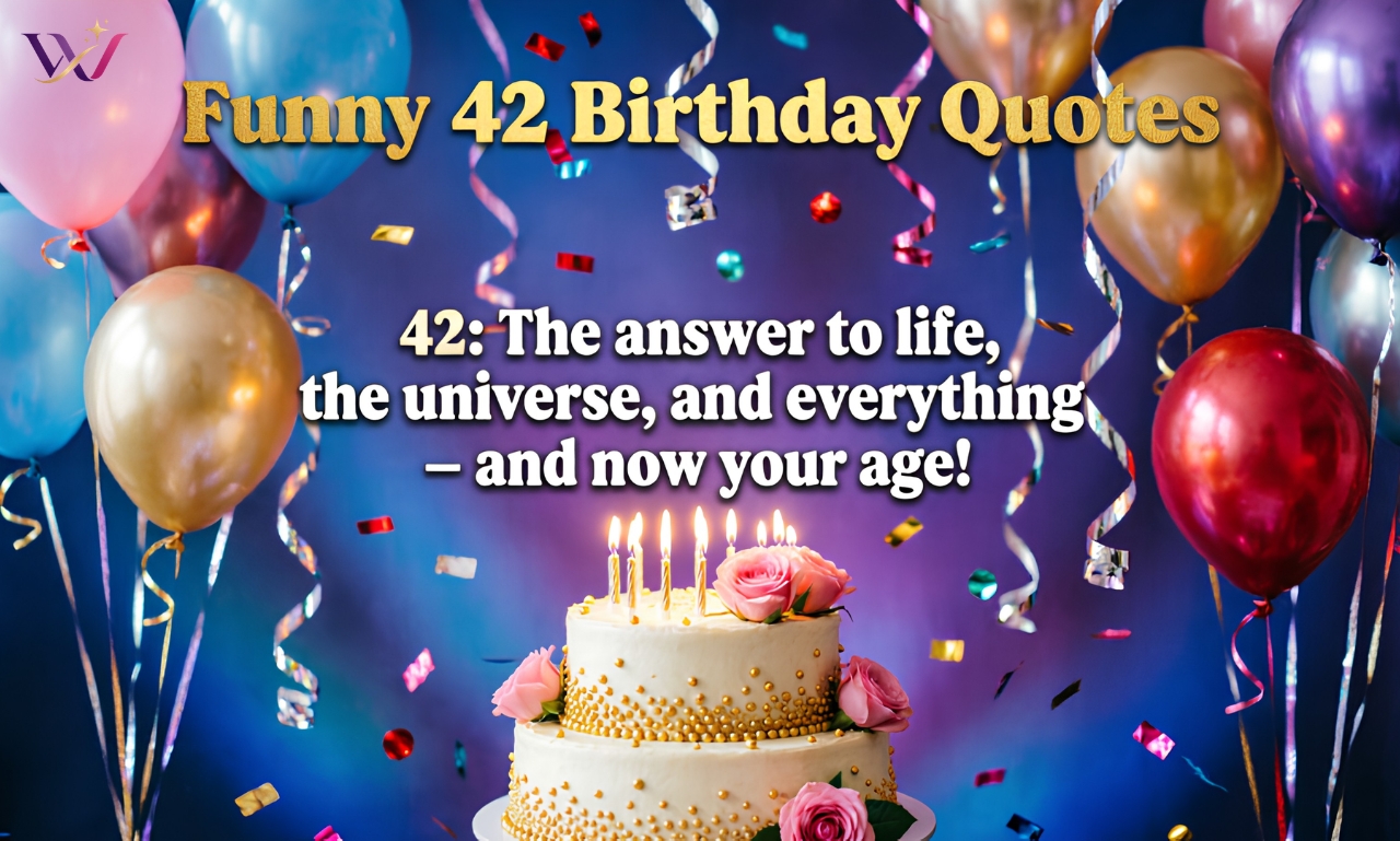 Funny 42 Birthday Quotes: 260+ Powerful Happy Wishes