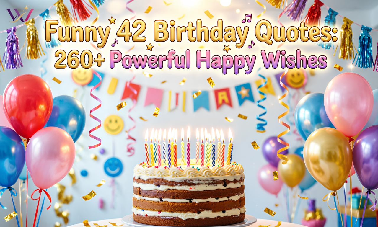 Funny 42 Birthday Quotes: 260+ Powerful Happy Wishes