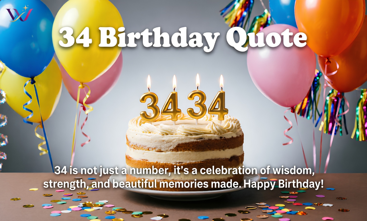 130+ Powerful 34 Birthday Quotes for Every Happy Birthday 