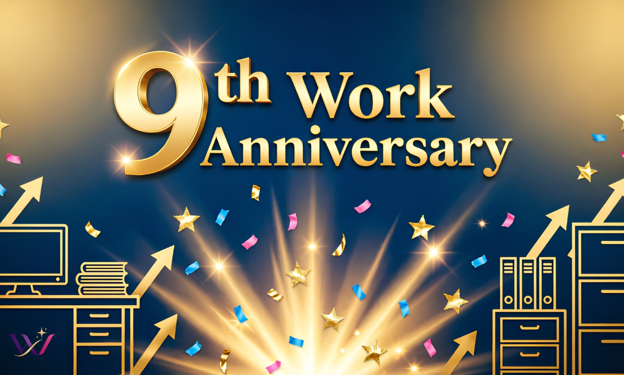 Happy 9th Work Anniversary Messages to Inspire Everyone
