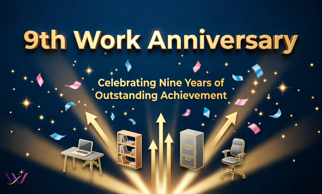 Happy 9th Work Anniversary Messages to Inspire Everyone