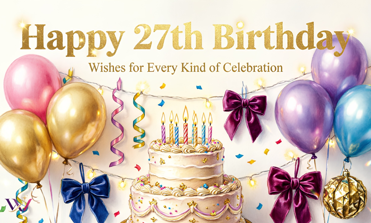 Happy 27th Birthday Wishes for Every Kind of Celebration
