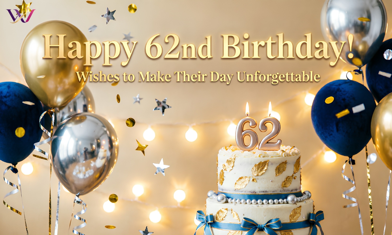 Happy 62 Birthday Wishes to Make Their Day Unforgettable