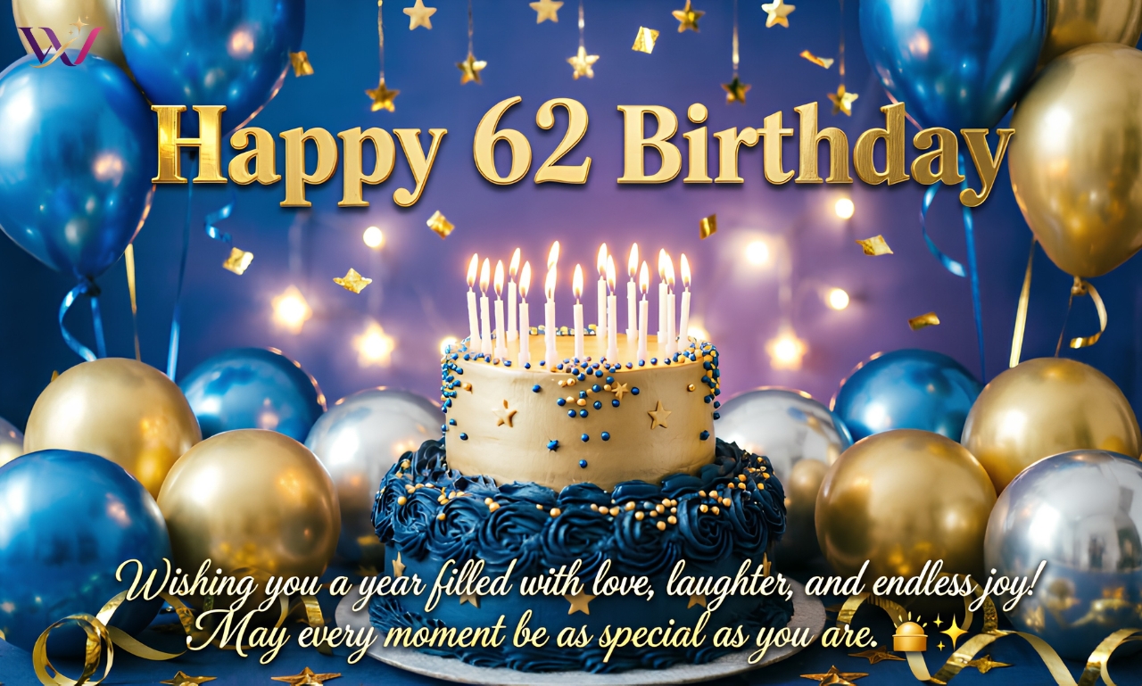 Happy 62 Birthday Wishes to Make Their Day Unforgettable
