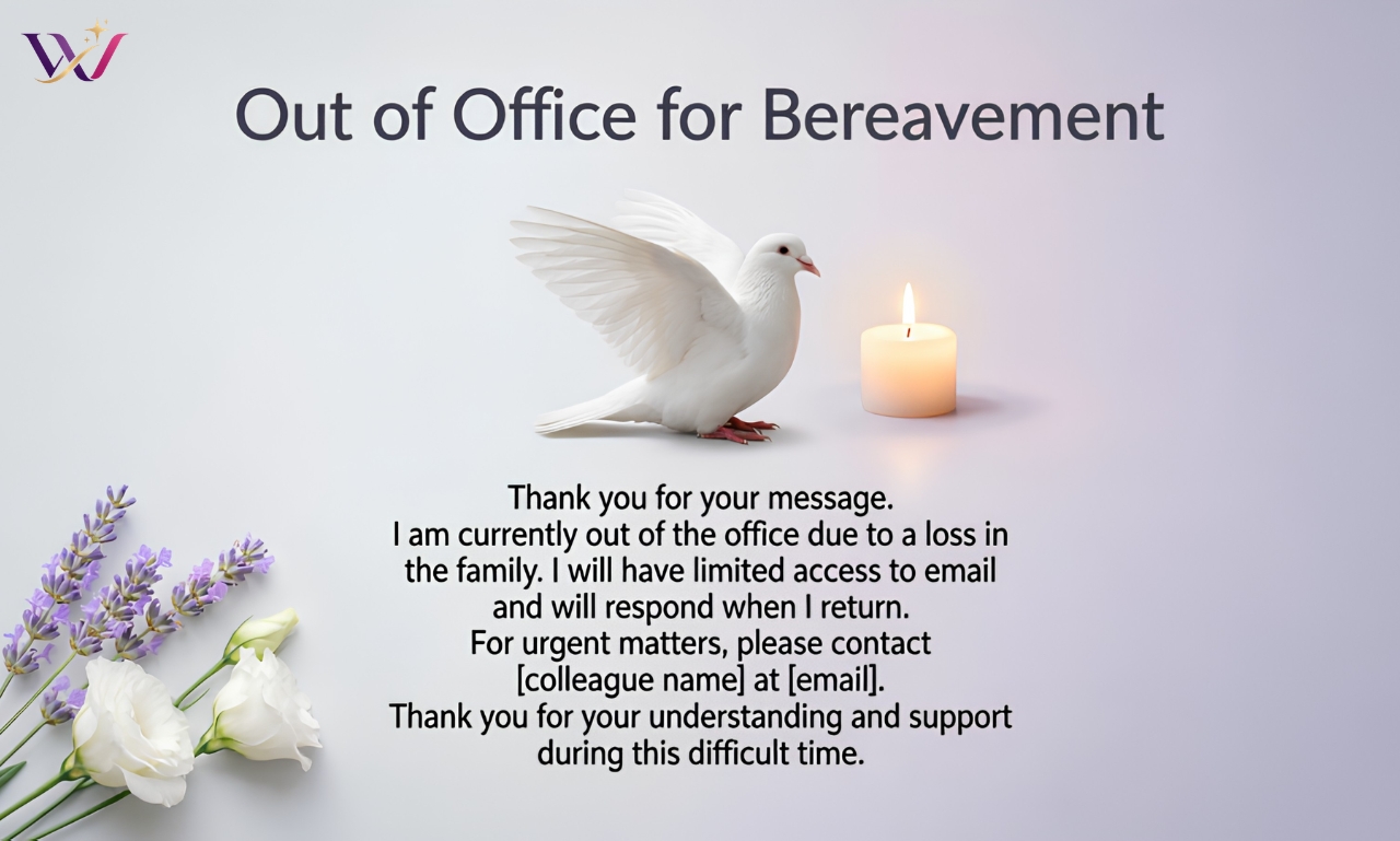 100+ Powerful Out of Office for Bereavement Messages